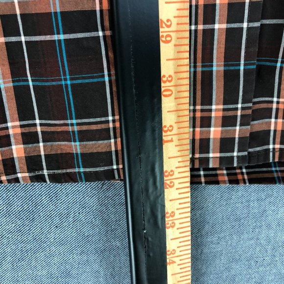 Cinch Western Shirt L Large Button Up Long Sleeve Flip Cuff Plaid Logo Men's - Picture 11 of 12